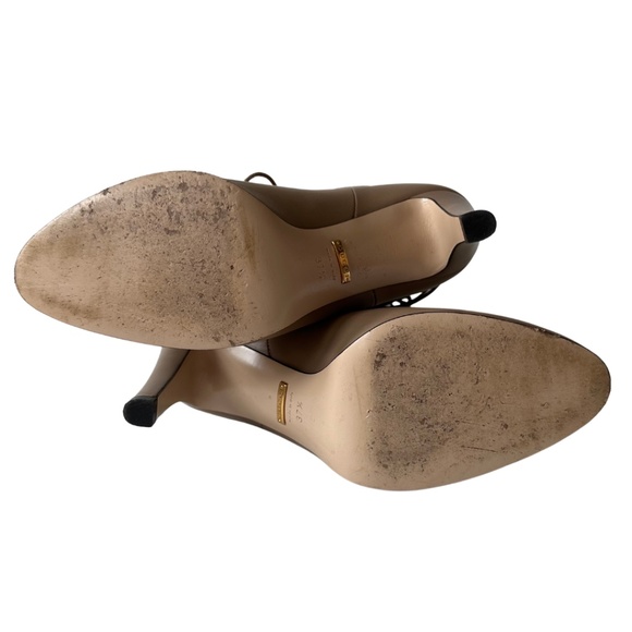 Gucci Nude Leather Ankle Boots - Picture 7 of 9